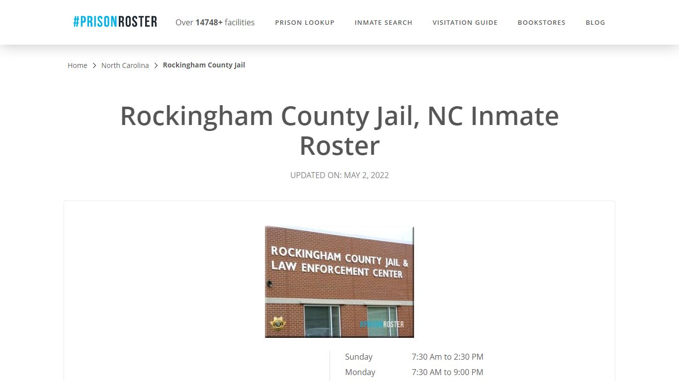 Rockingham County Jail, NC Inmate Roster - Prisonroster